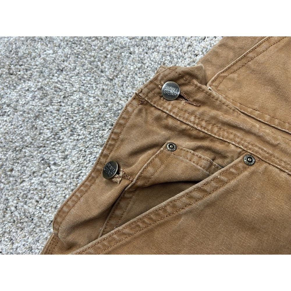 Gravel Gear Duck Bibs DoubleKnee Quality Carpenter Overalls Heavy-duty 44x32‎ - Picture 5 of 14